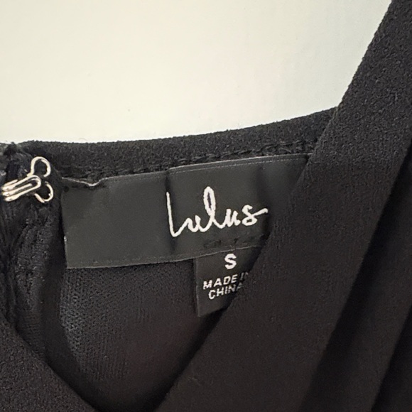 Never Worn Elegant Black Dress with Sparkling Straps - Picture 4 of 5